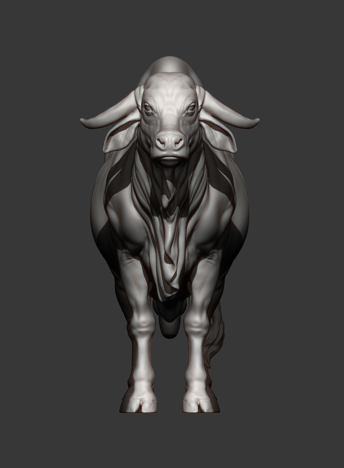 Gyr Bull 3D print model_12