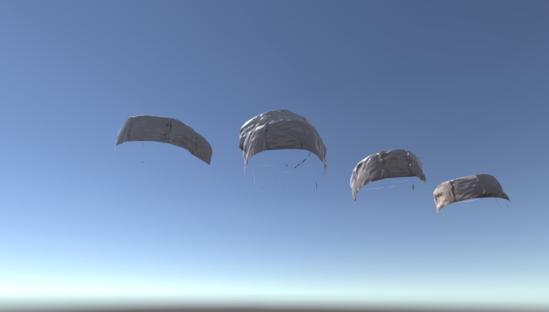 Scanned Camembert Pieces Low-poly 3D model_3