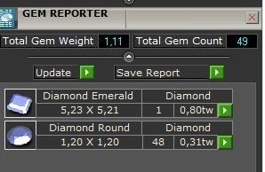 engagement ring with diamond emerald 374 3D print model_4