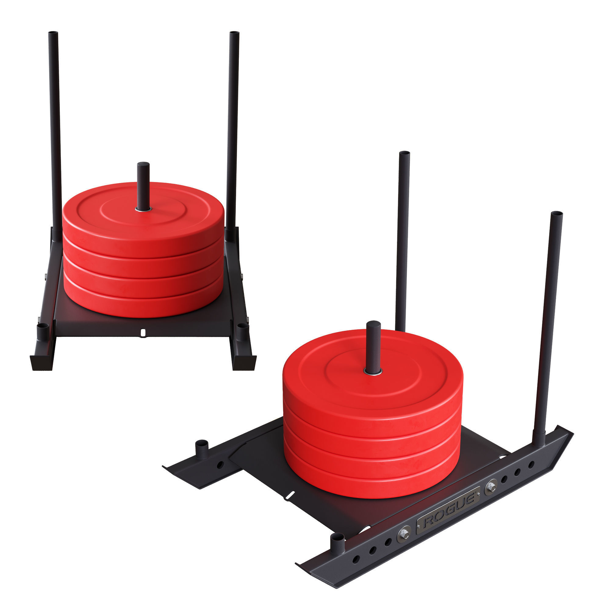 Gym Sports Flooring - Grass Track and Sled 3D model_6