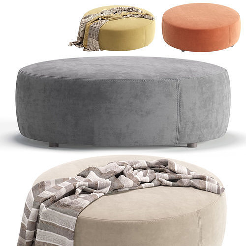 Pouffe Akera 4 Colors Version divan ru 3D model