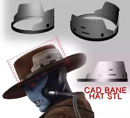 Cad Bane Hat STL