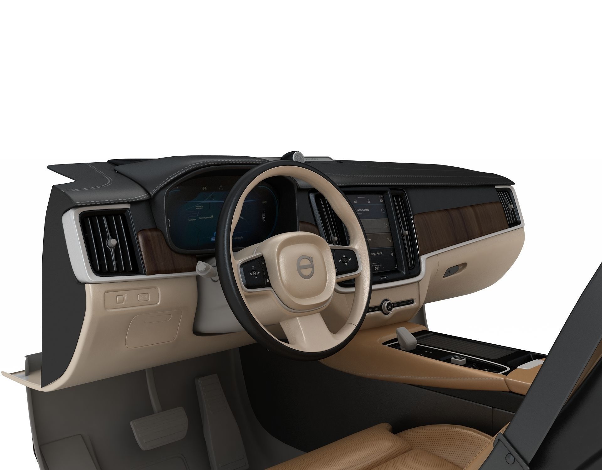 car interior 3D model_2