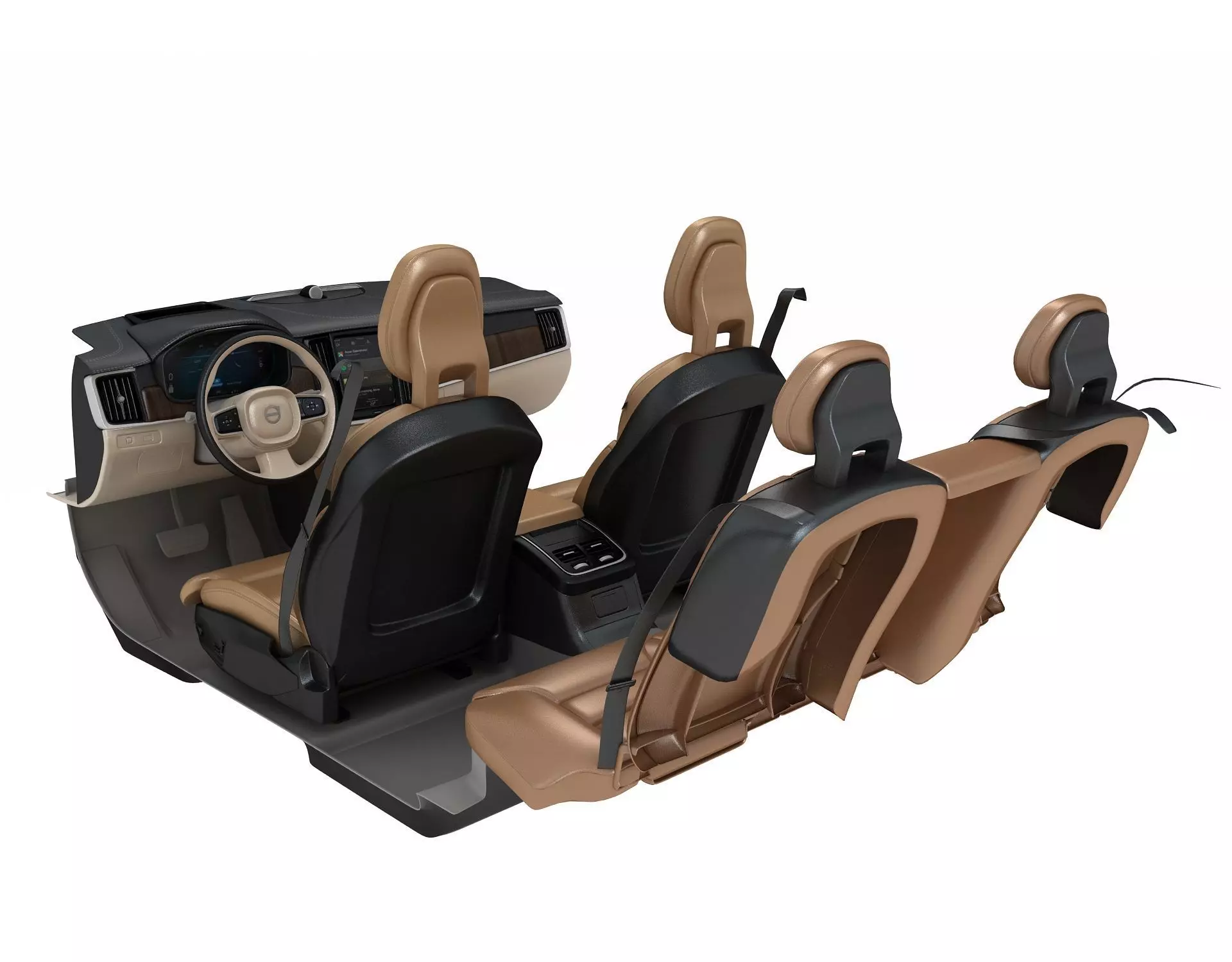 car interior 3D model_0