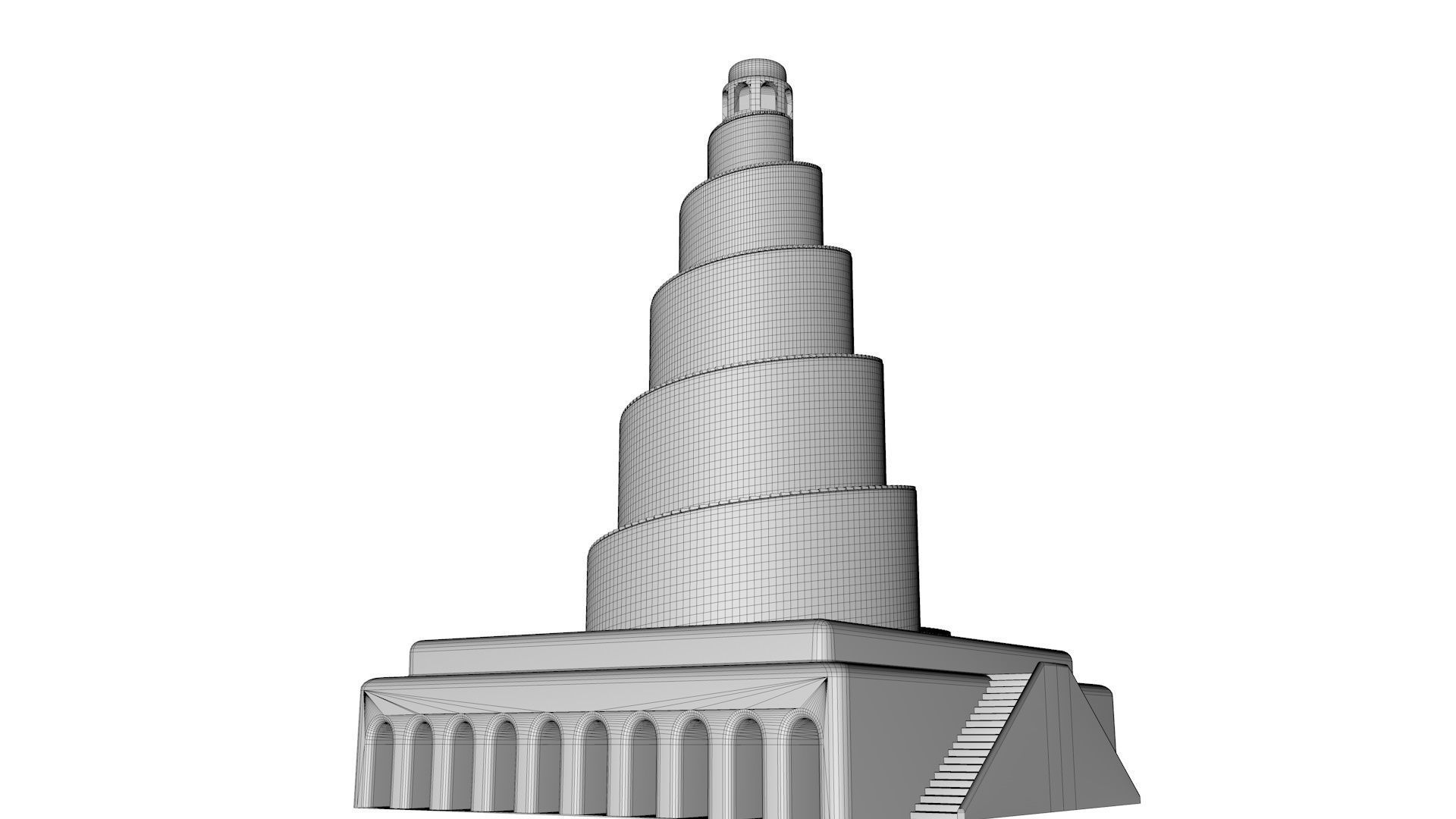 Moulouya Samarra of iraq 3D model_17