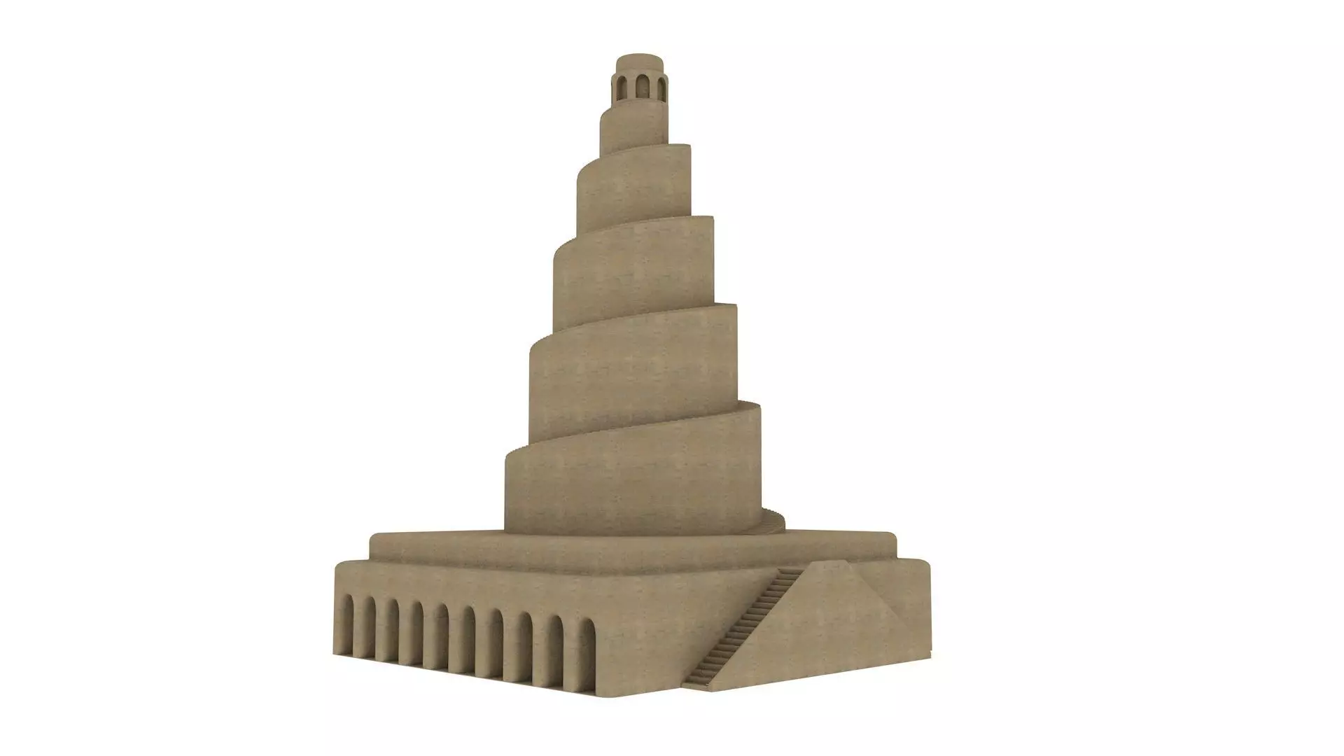 Moulouya Samarra of iraq 3D model_0