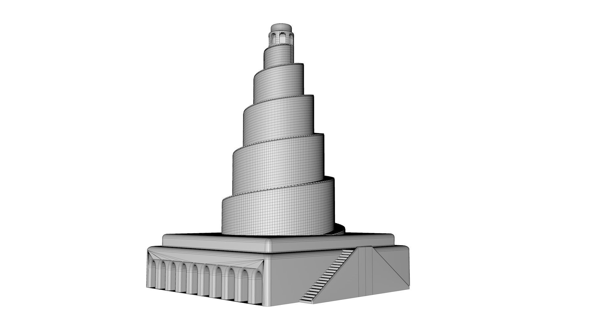 Moulouya Samarra of iraq 3D model_11