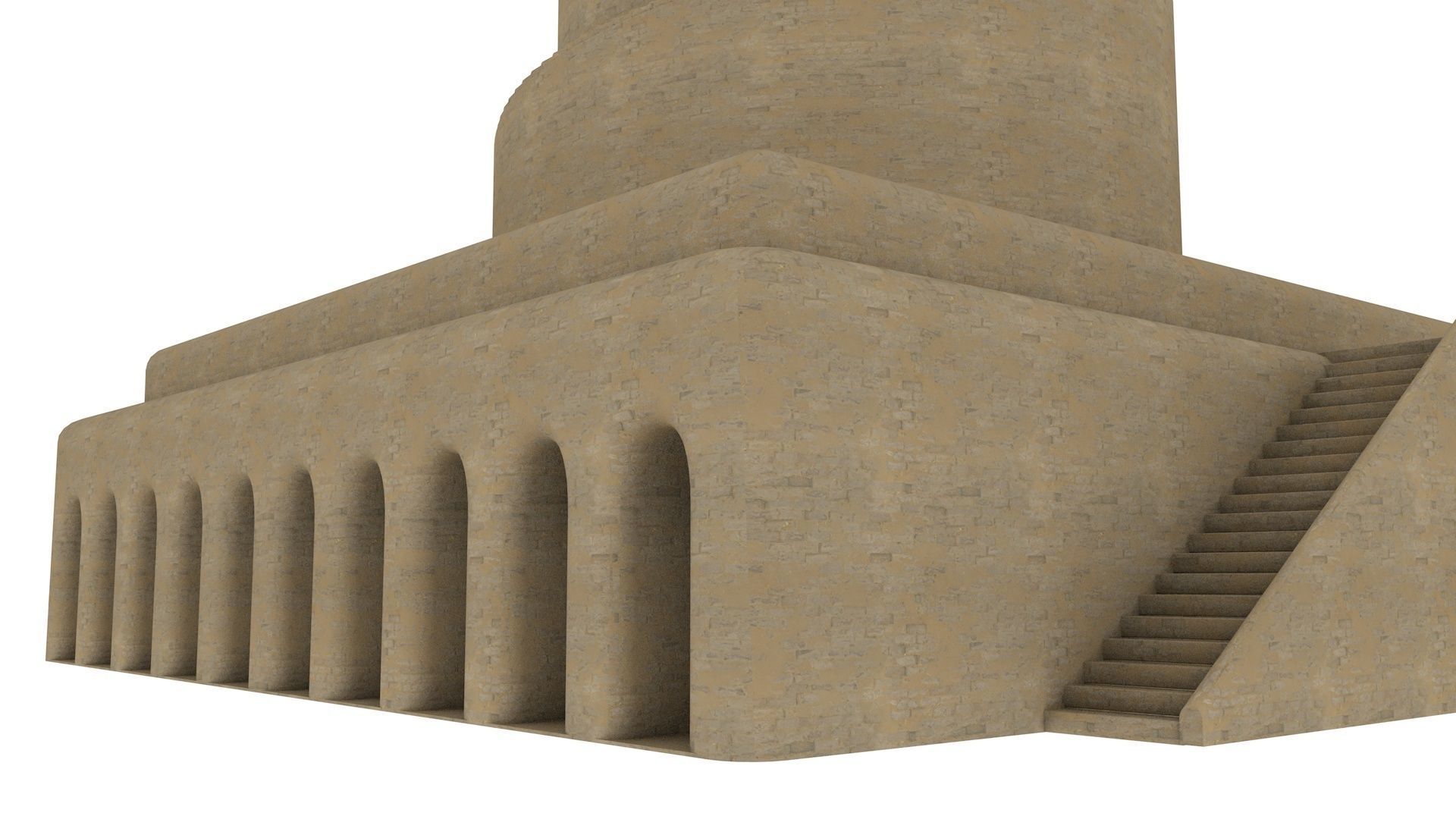 Moulouya Samarra of iraq 3D model_6