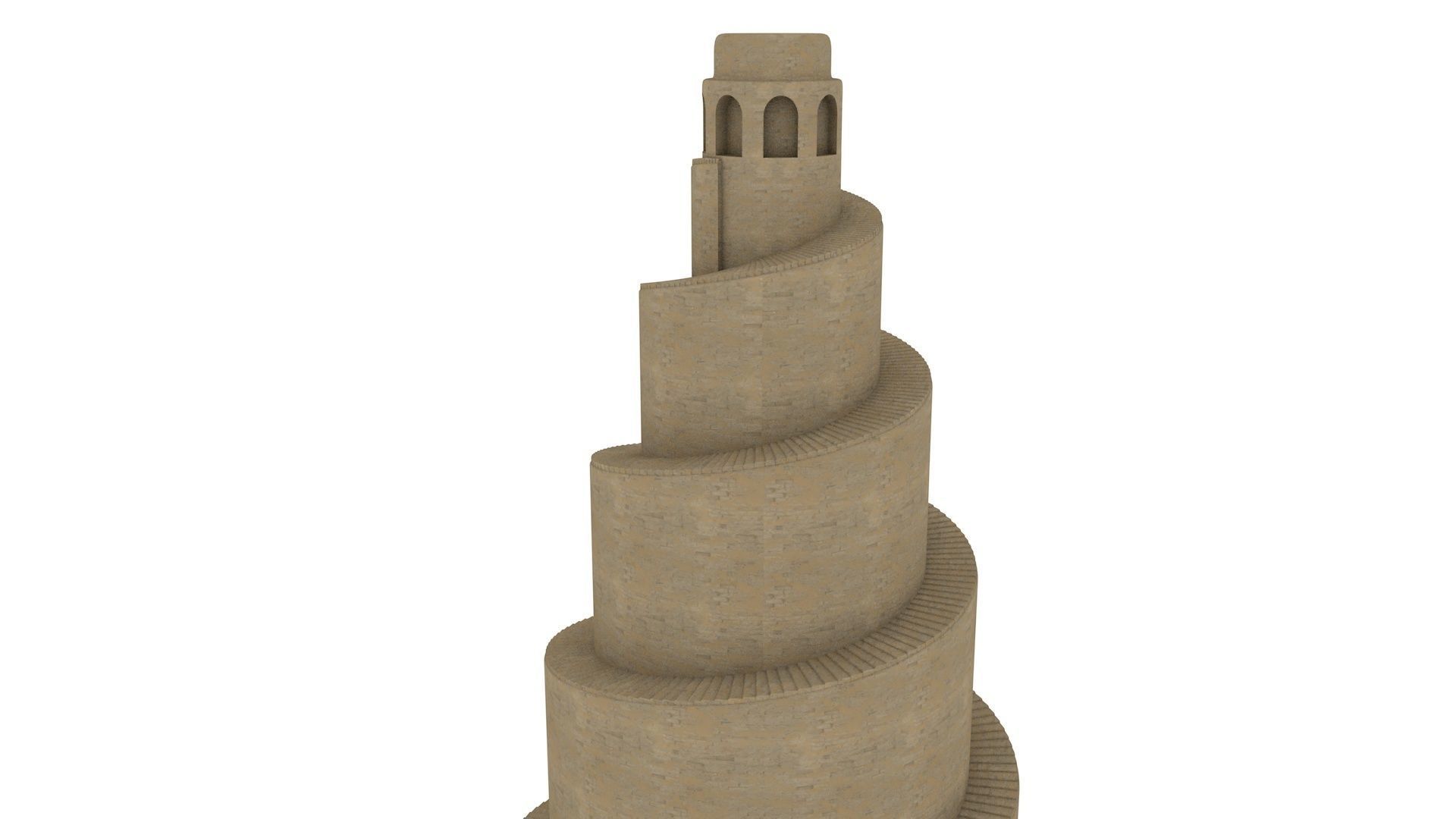 Moulouya Samarra of iraq 3D model_9