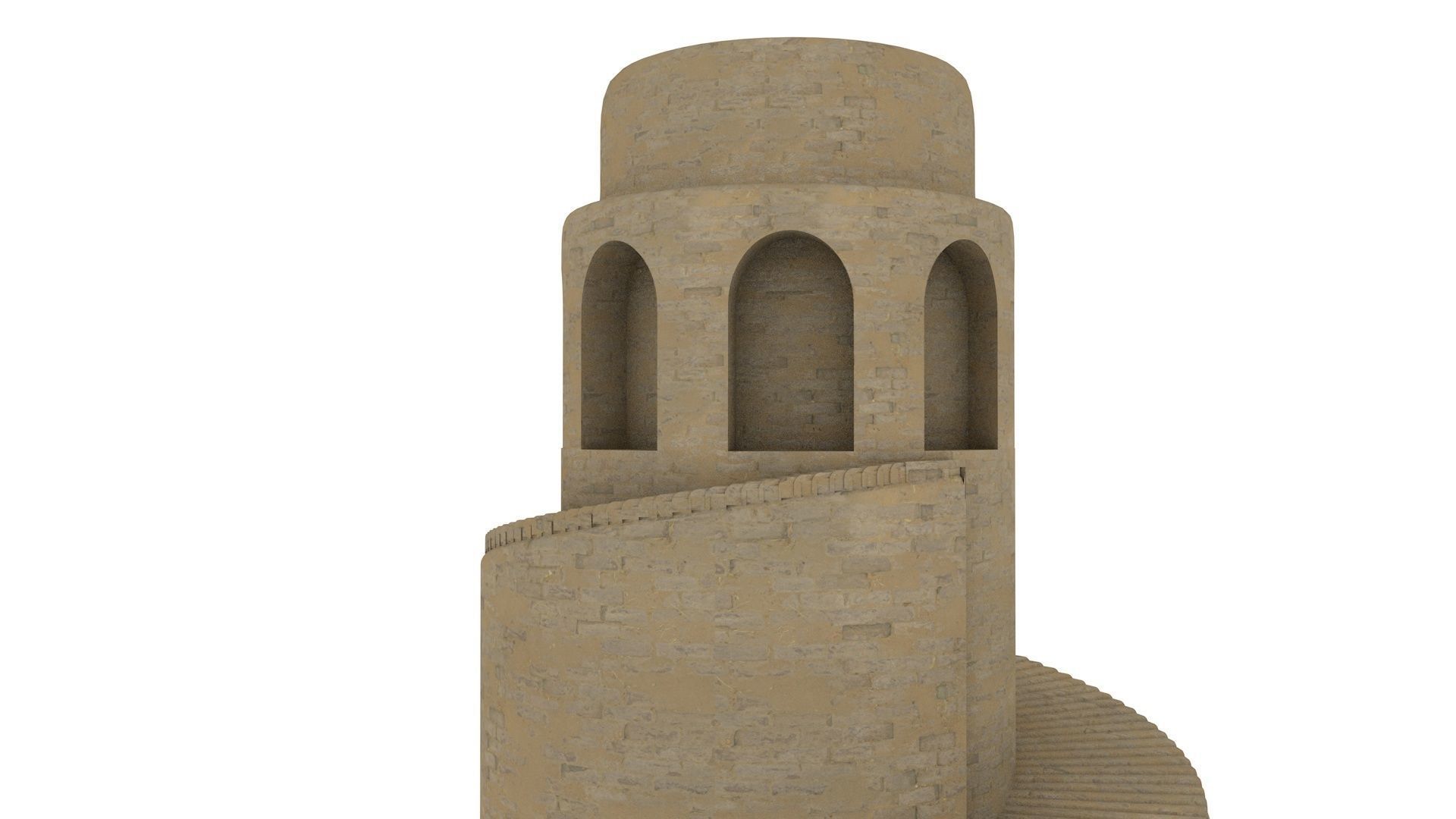 Moulouya Samarra of iraq 3D model_4
