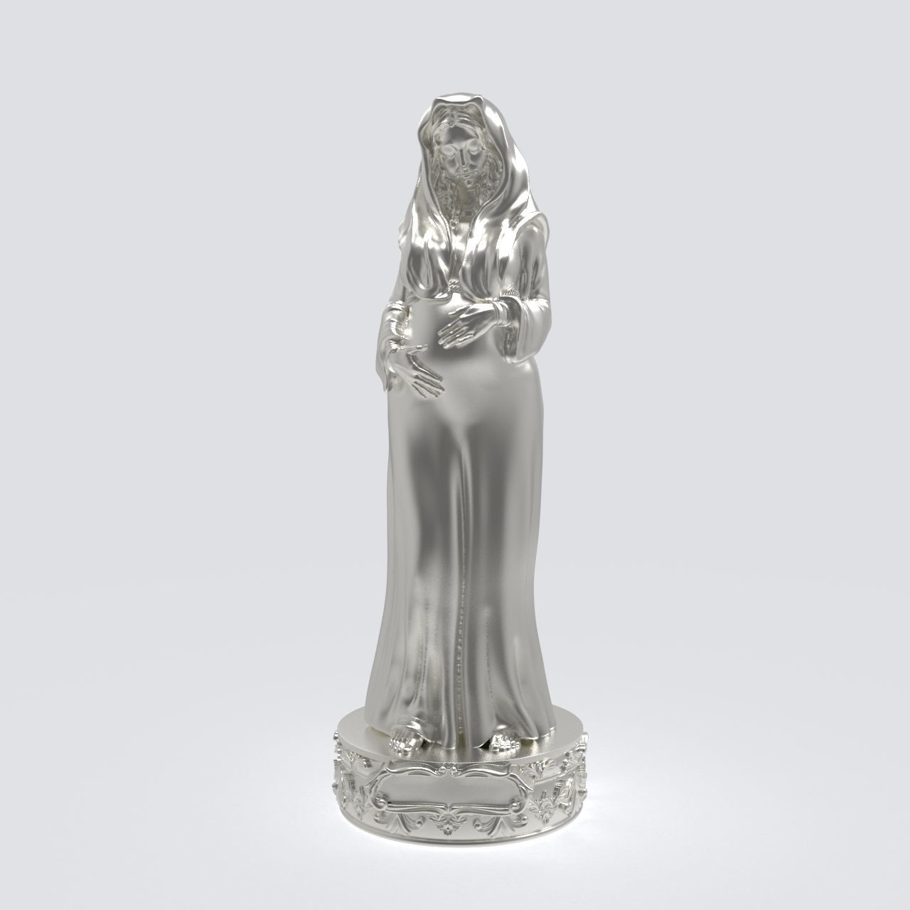 Pregnant Blessed Virgin Mary 3D print model_10
