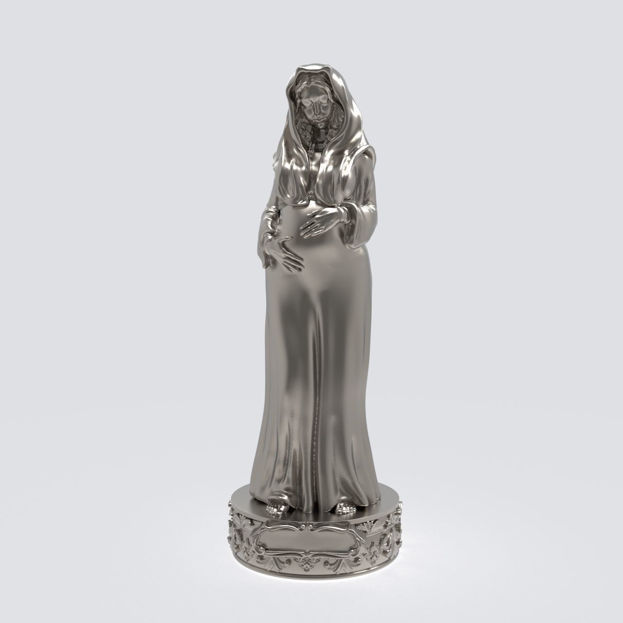 Pregnant Blessed Virgin Mary 3D print model_7