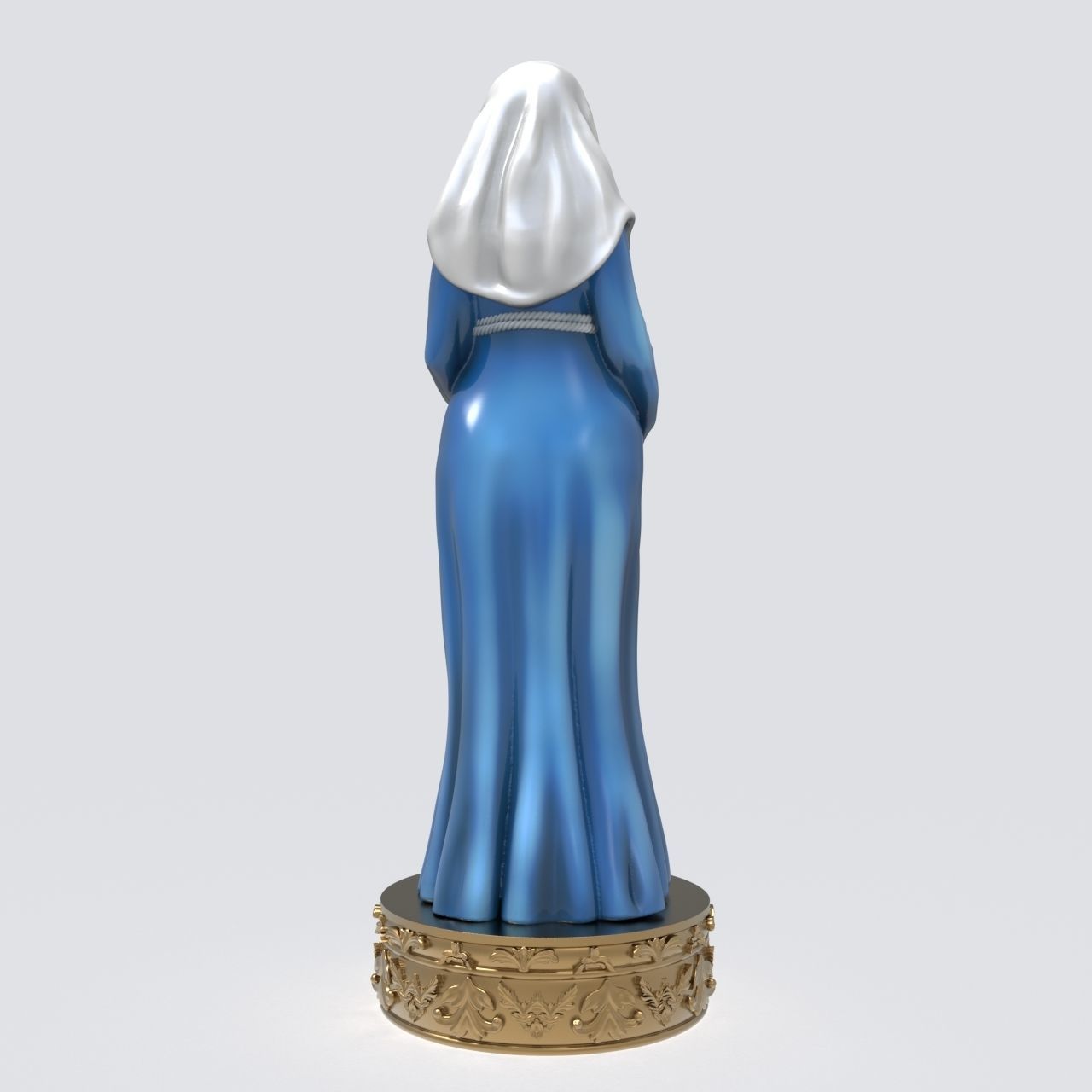 Pregnant Blessed Virgin Mary 3D print model_4