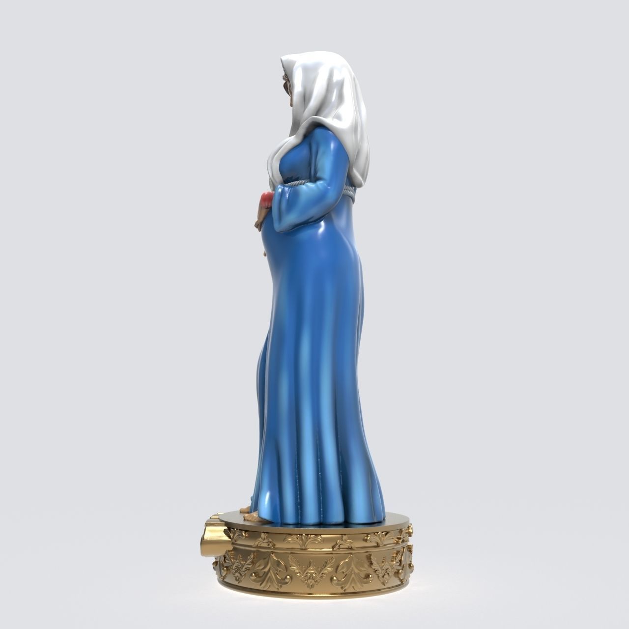 Pregnant Blessed Virgin Mary 3D print model_5