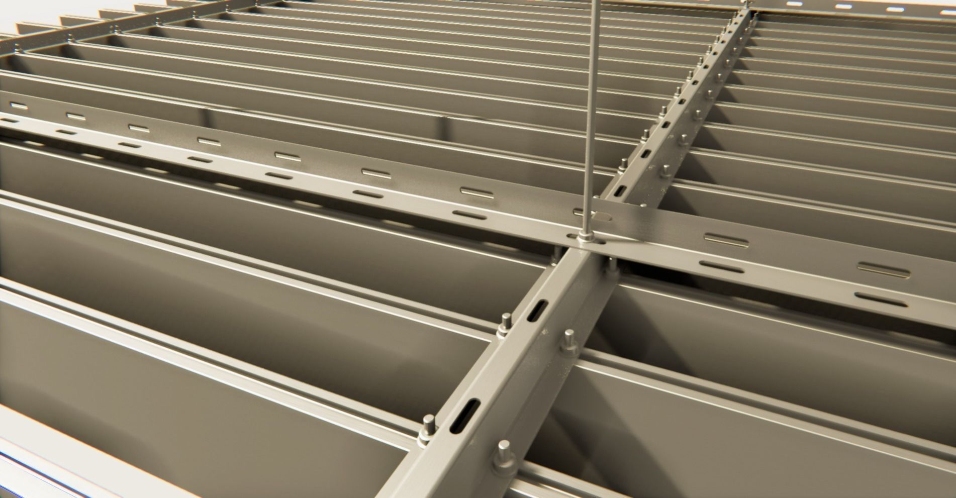 BIM-GC-Baffle Extrusion Suspended Ceiling -From Architect- 3D model_8