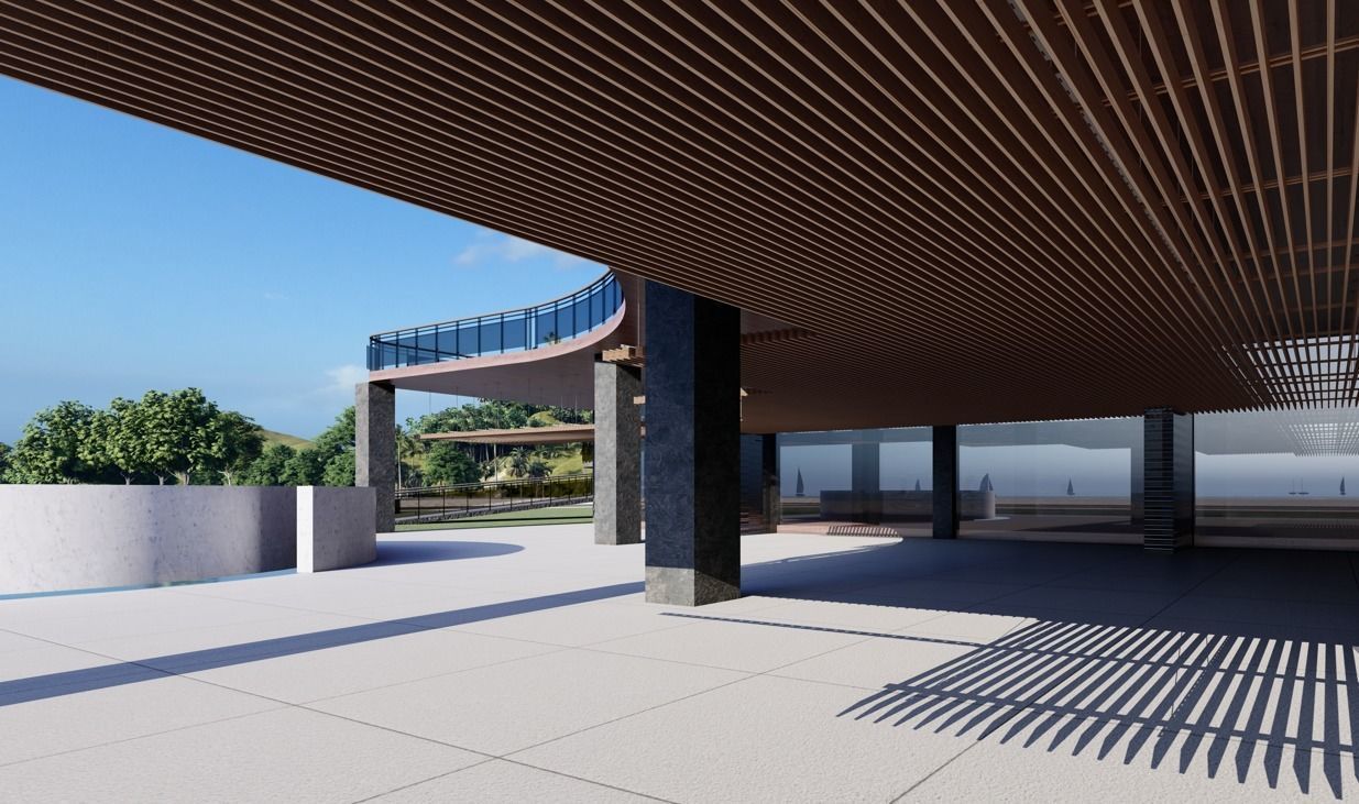 BIM-GC-Baffle Extrusion Suspended Ceiling -From Architect- 3D model_6