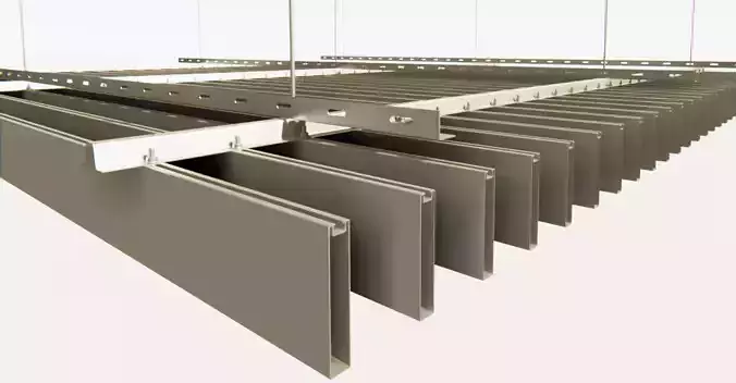BIM-GC-Baffle Extrusion Suspended Ceiling       -From Architect-