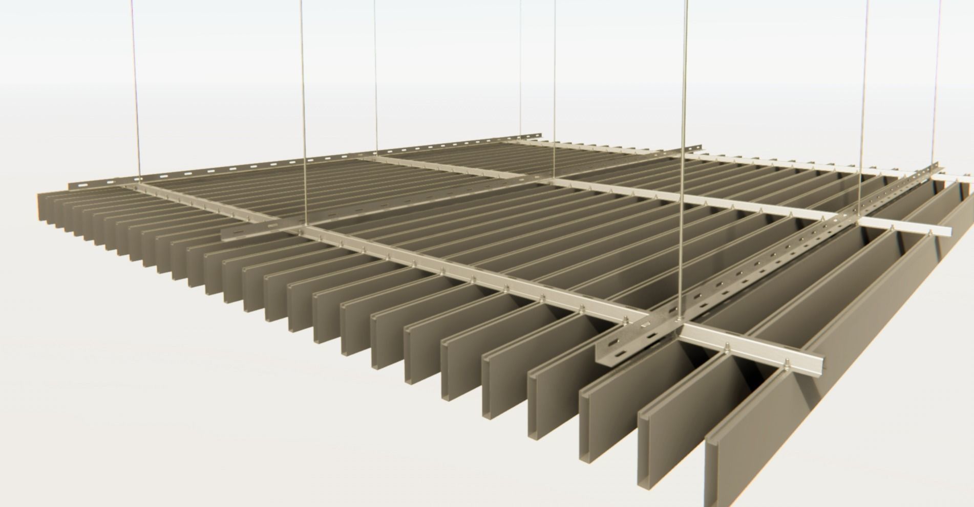 BIM-GC-Baffle Extrusion Suspended Ceiling -From Architect- 3D model_2