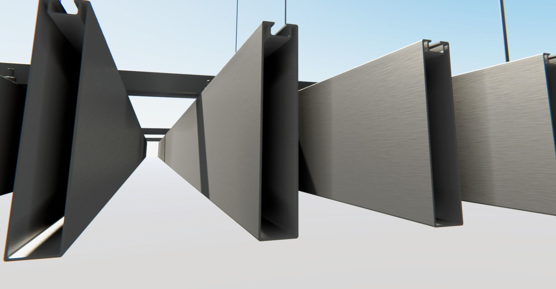 BIM-GC-Baffle Extrusion Suspended Ceiling -From Architect- 3D model_17