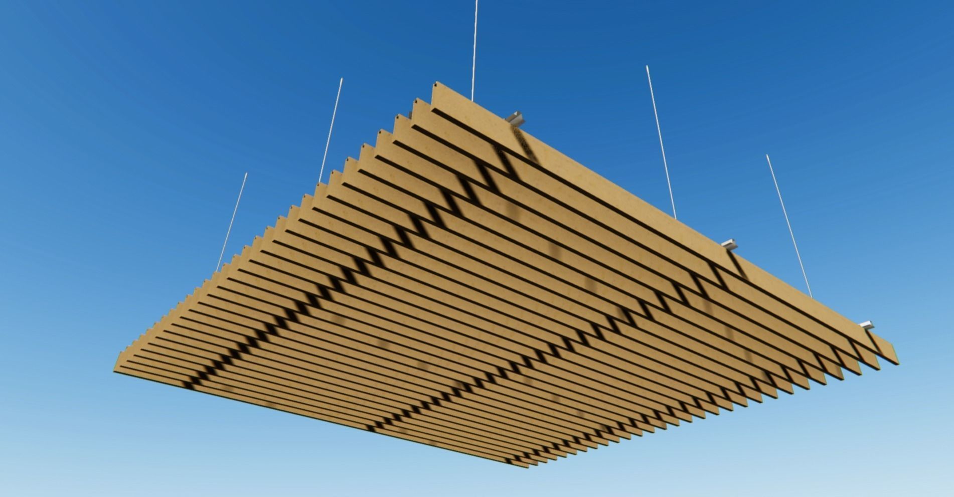 BIM-GC-Baffle Extrusion Suspended Ceiling -From Architect- 3D model_5