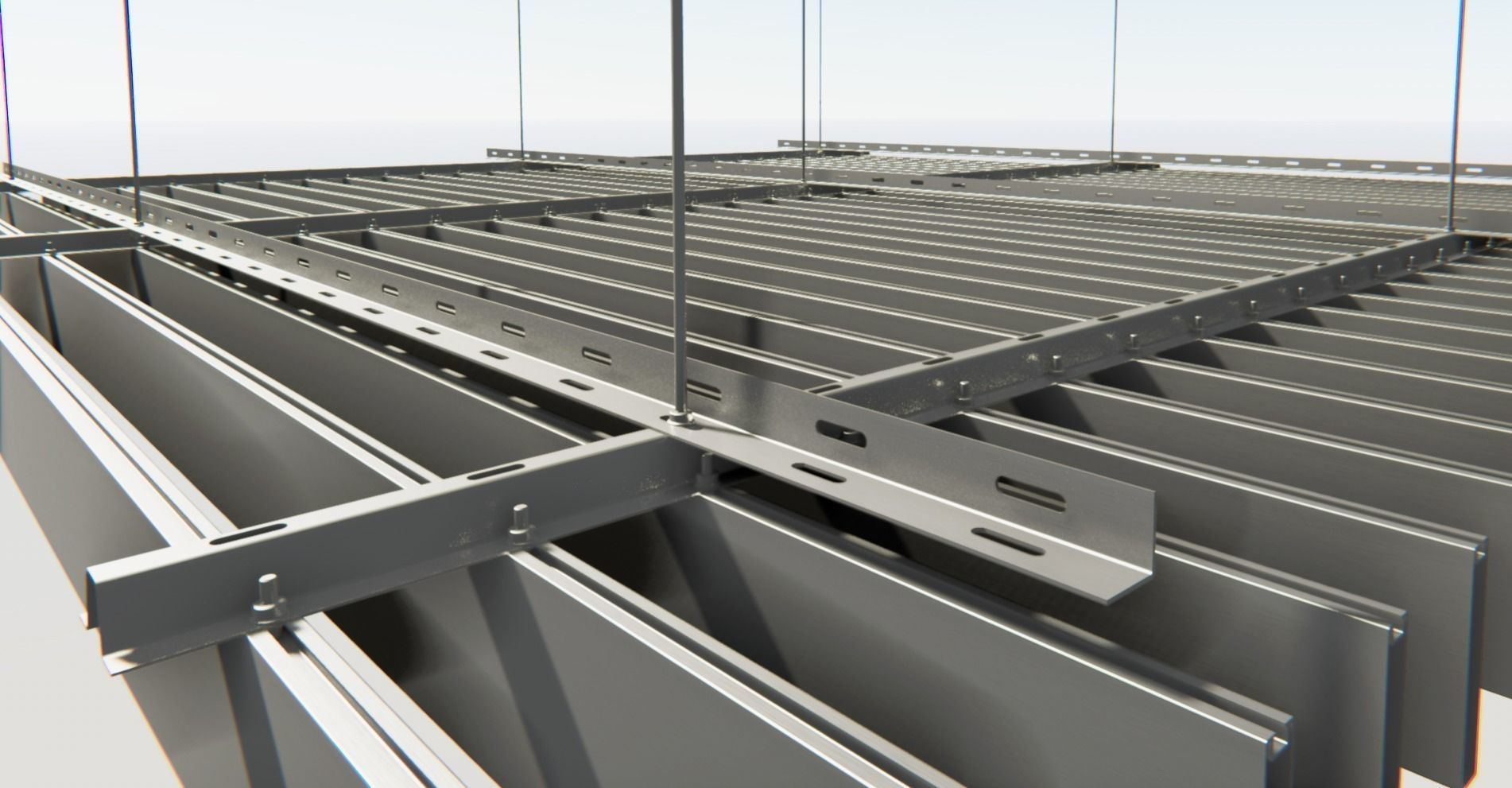 BIM-GC-Baffle Extrusion Suspended Ceiling -From Architect- 3D model_16