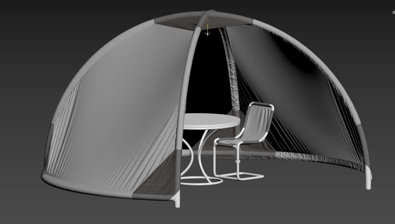 Tent for openspace events  3D model_14