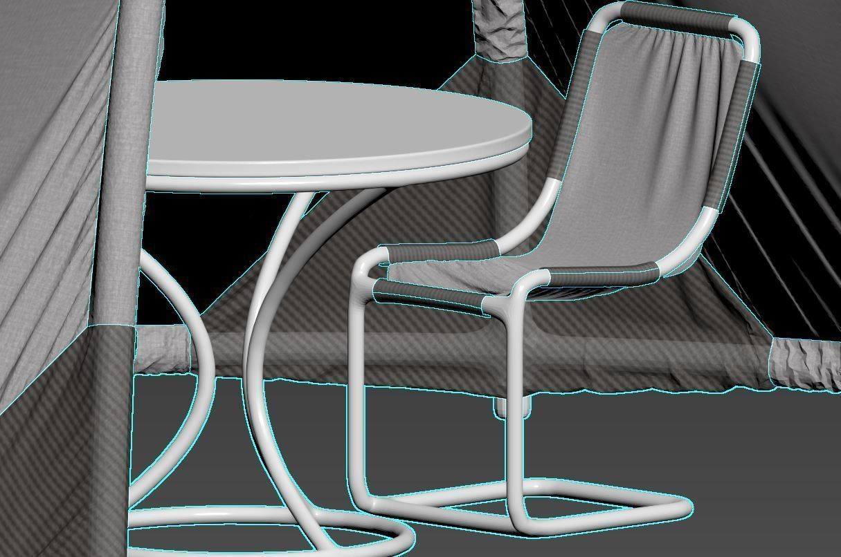 Tent for openspace events  3D model_17