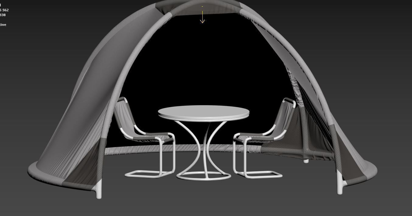 Tent for openspace events  3D model_11