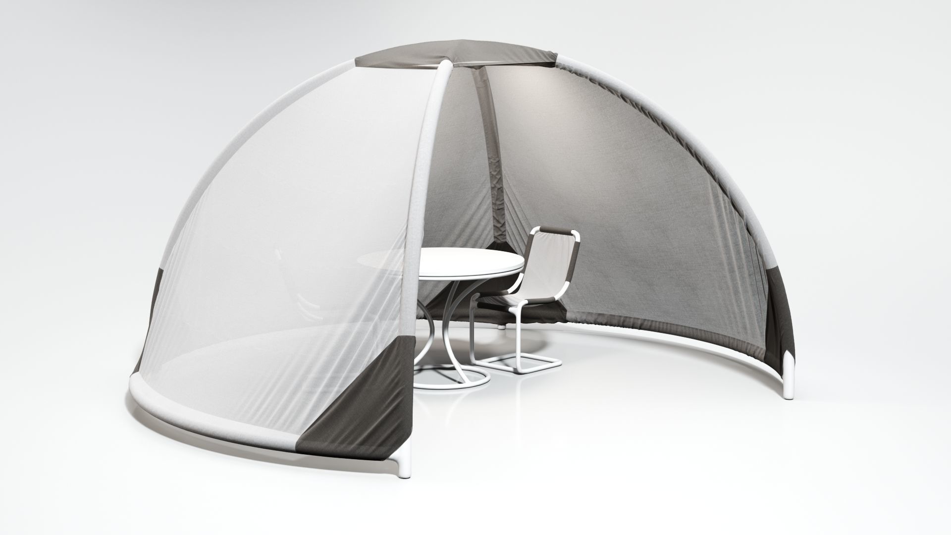 Tent for openspace events  3D model_3