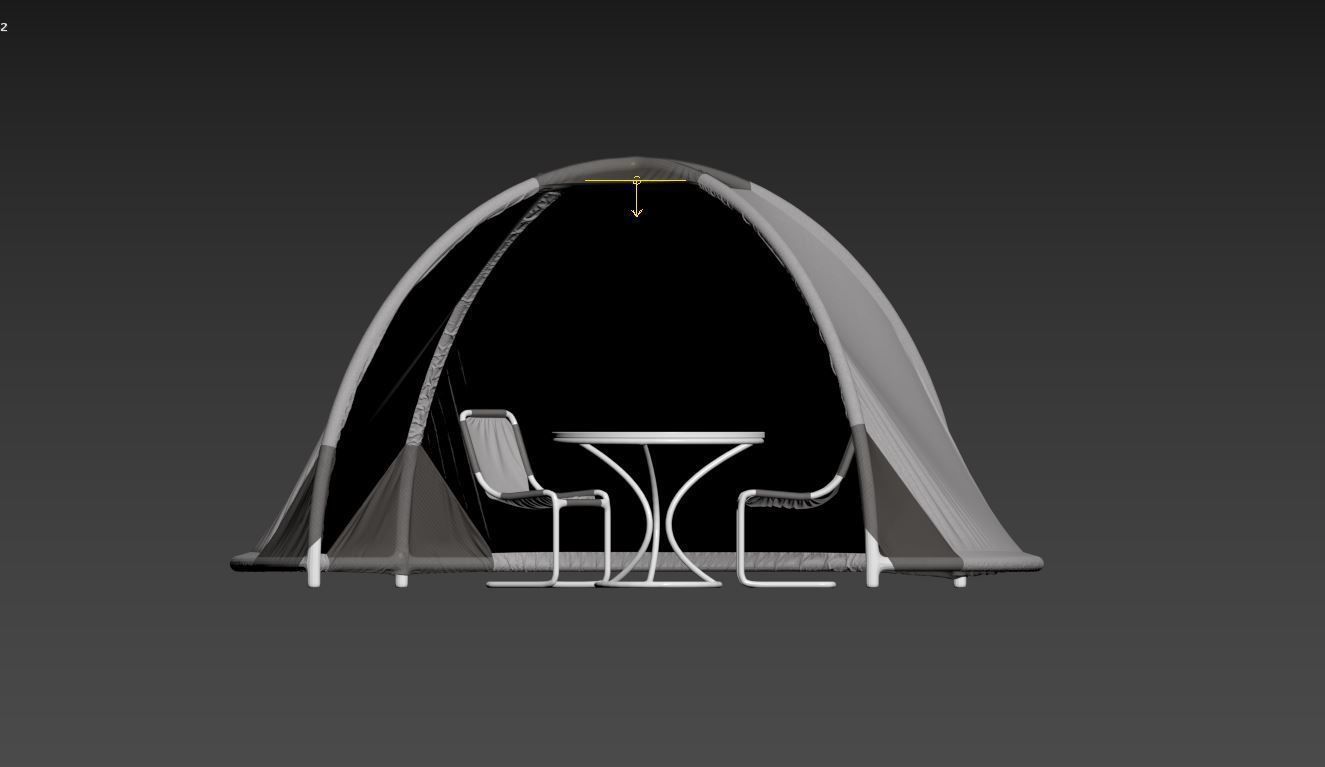 Tent for openspace events  3D model_6