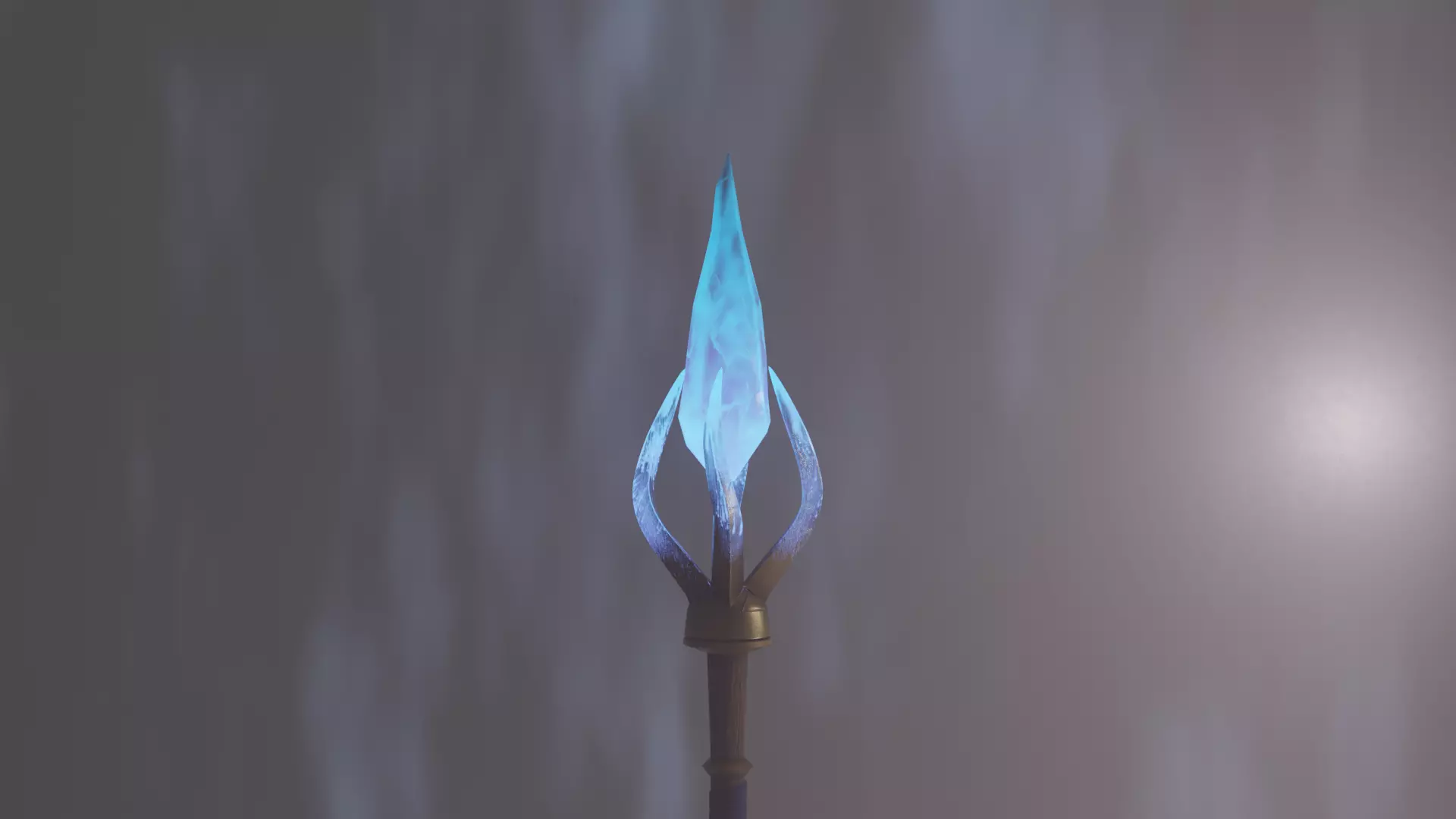 Jaina Proudmoore staff Low-poly 3D model_0