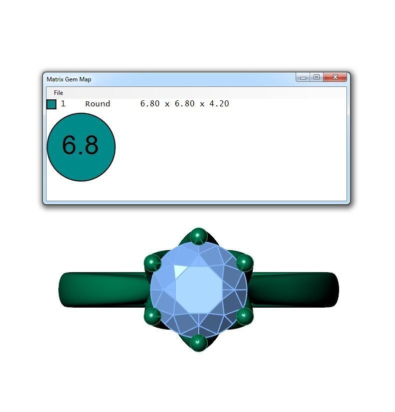 Ring328 solitaire engagement ring gold 3D print model_6