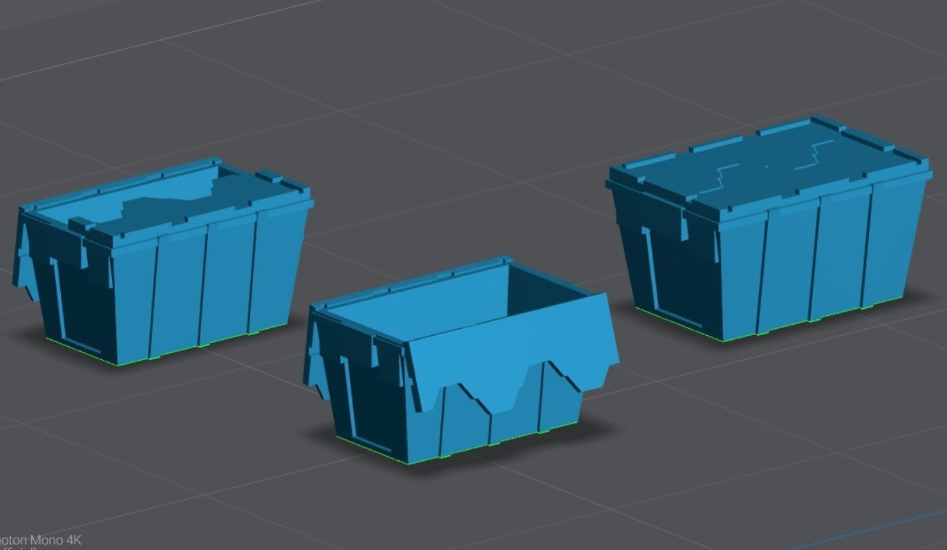 food box storage container scale 64 3D print model_1