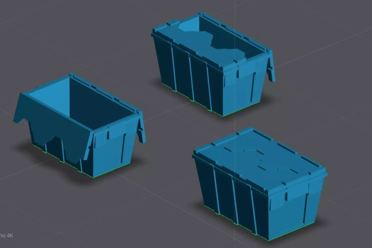 food box storage container scale 64 3D print model_0