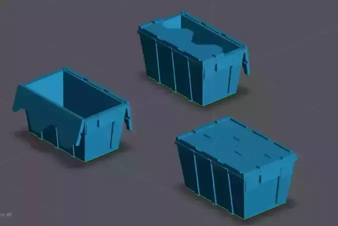 food box storage container scale 64 3D print model