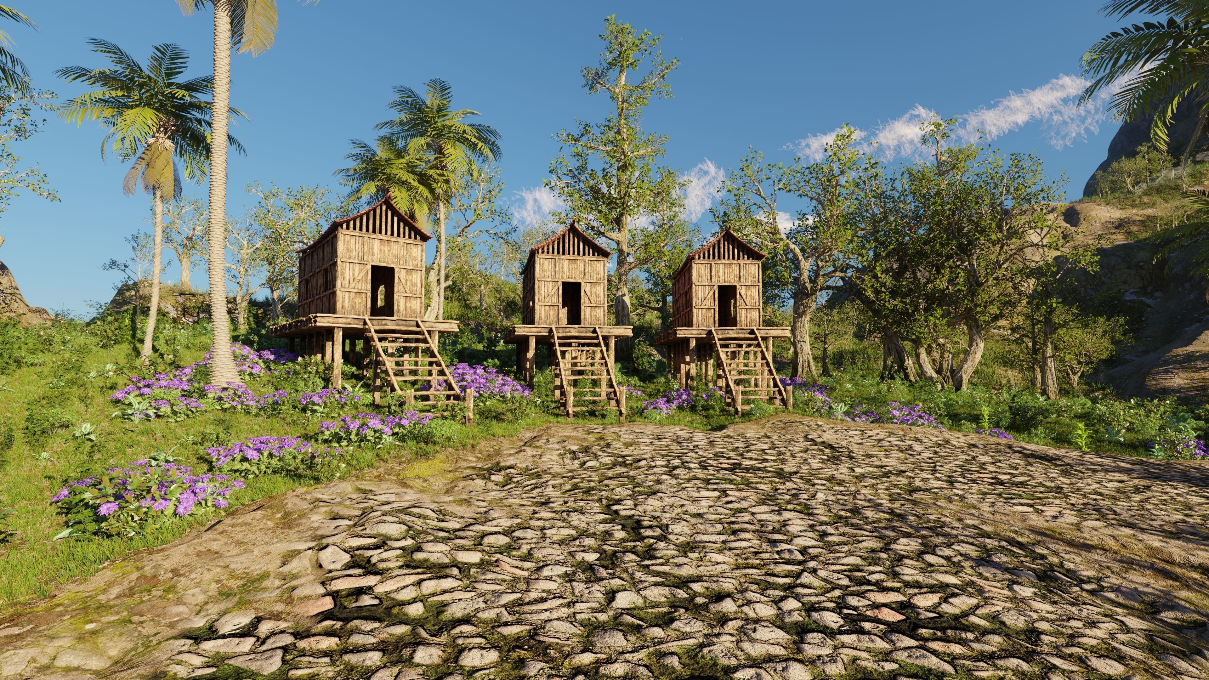 Medieval Farm Scene 3D model_8
