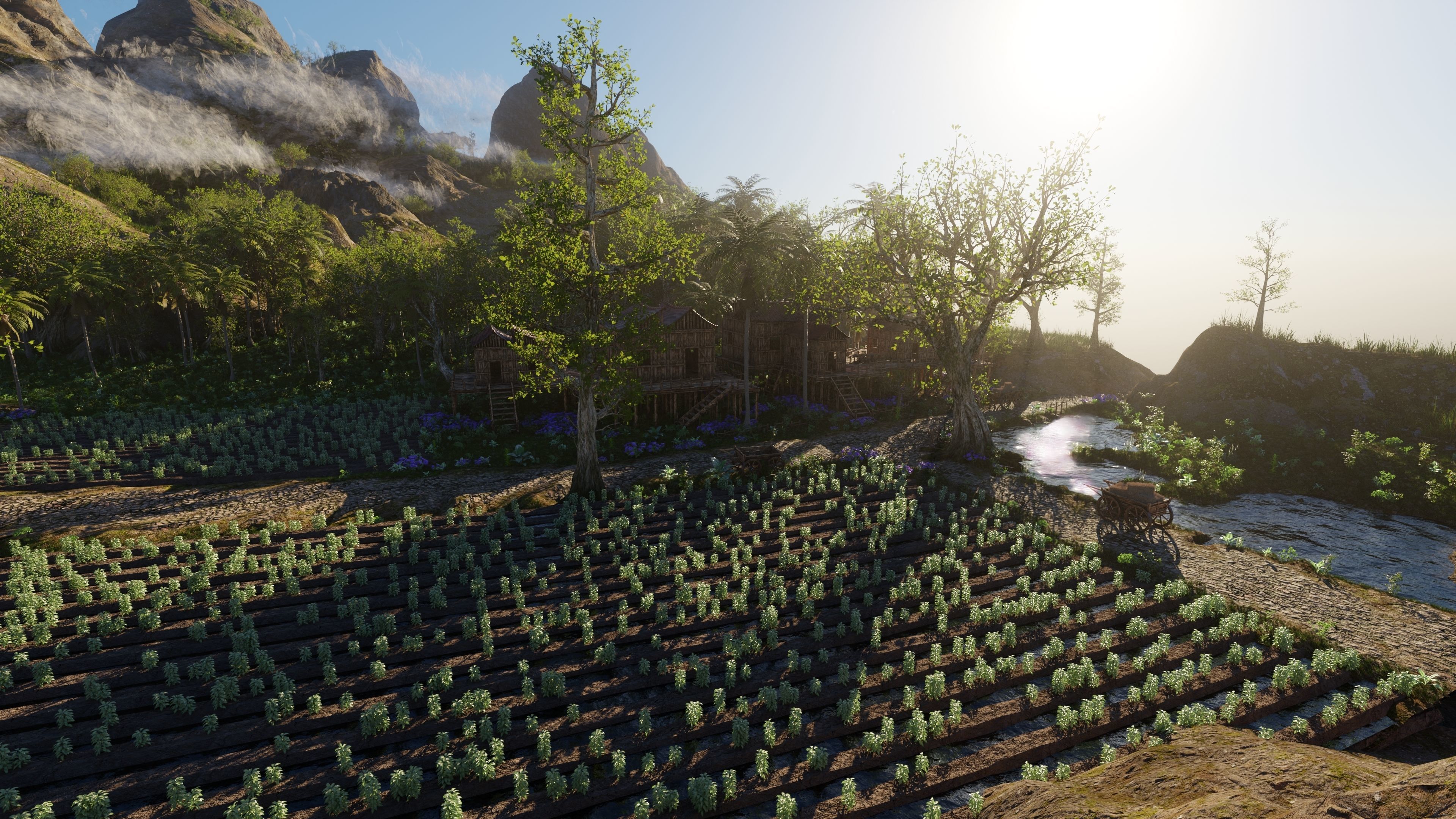 Medieval Farm Scene 3D model_7