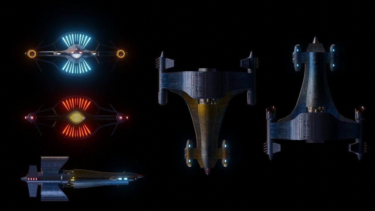 Orion Race-Built Spaceship based on Star Trek 3D model_4