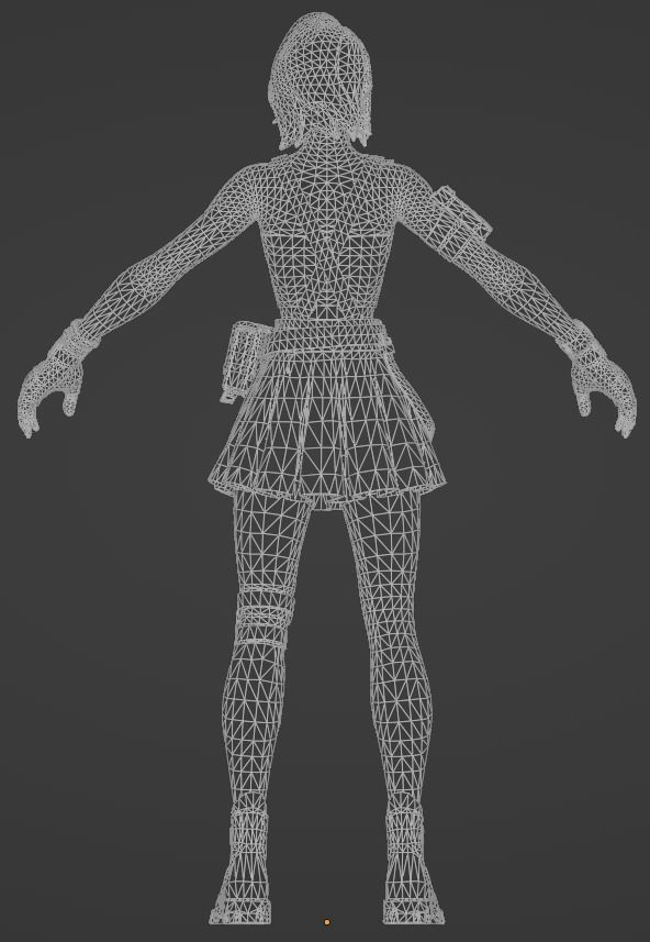 Cameo - Fortnite Low-poly 3D model_10