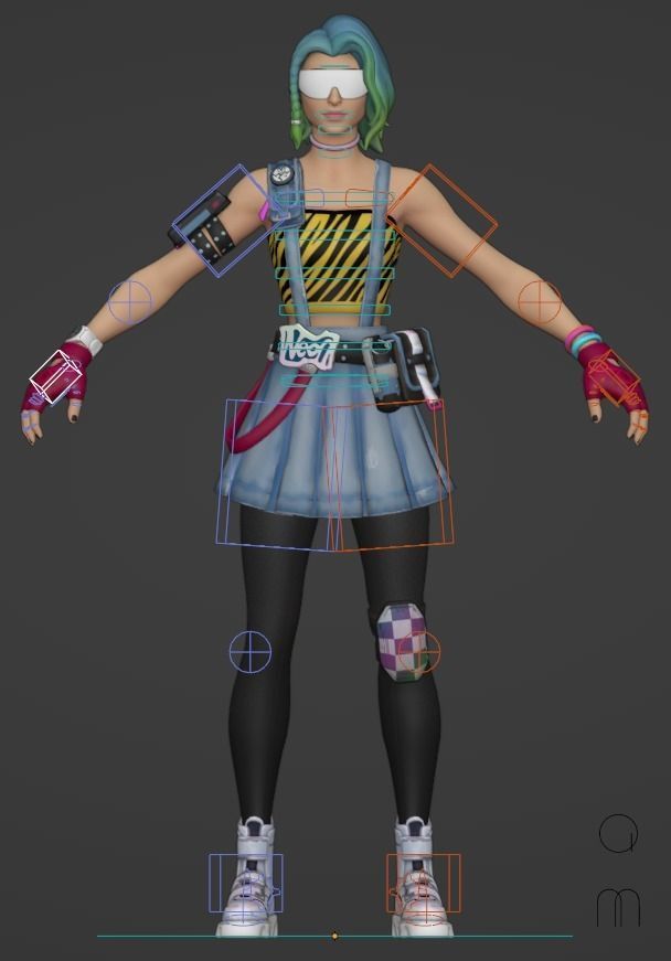 Cameo - Fortnite Low-poly 3D model_15