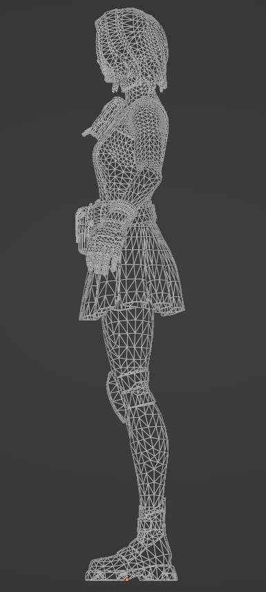 Cameo - Fortnite Low-poly 3D model_13