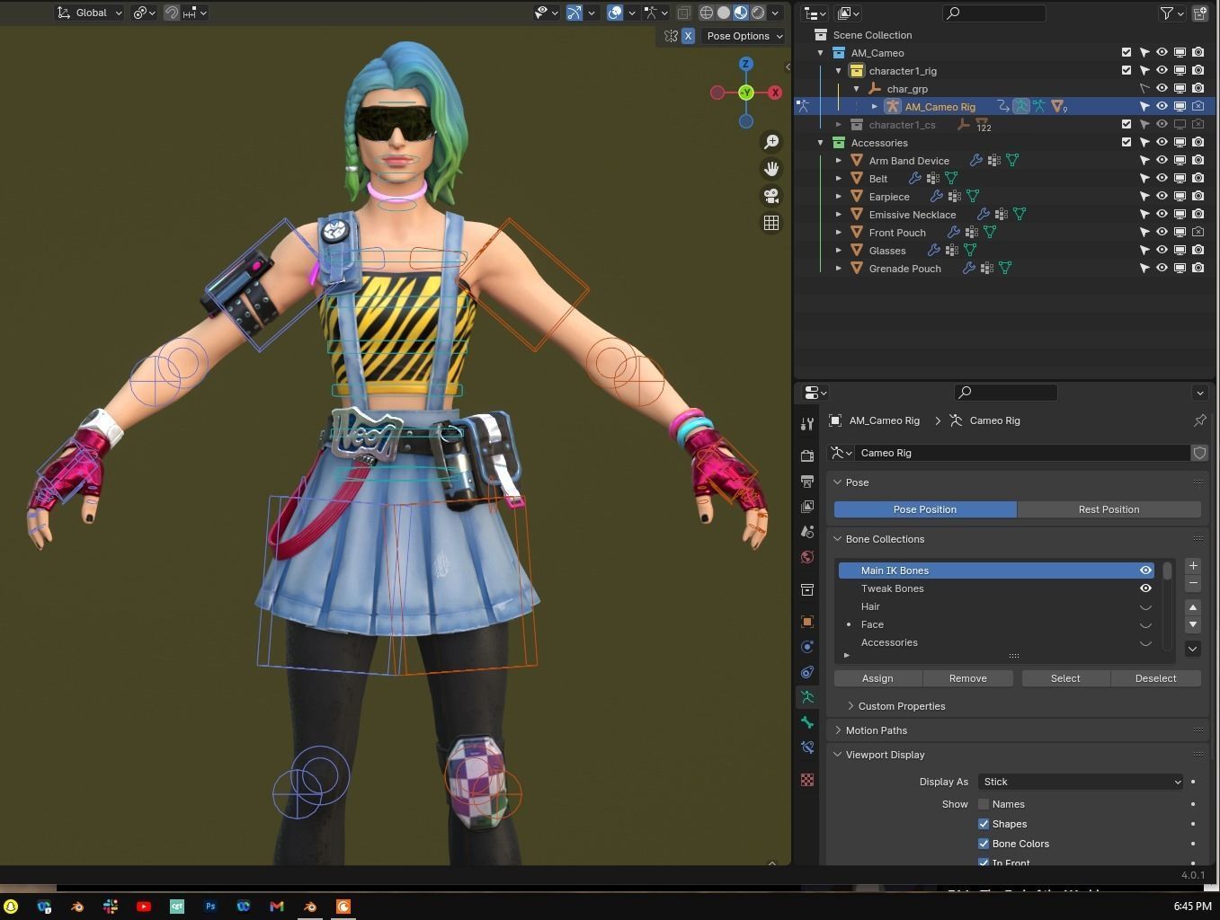 Cameo - Fortnite Low-poly 3D model_6