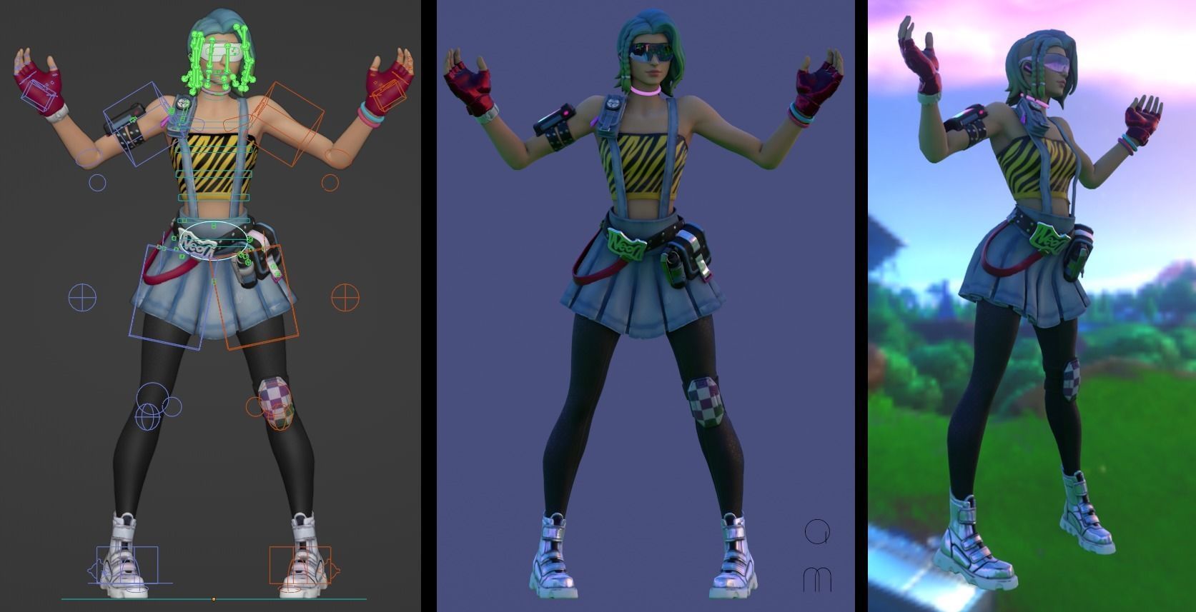 Cameo - Fortnite Low-poly 3D model_18