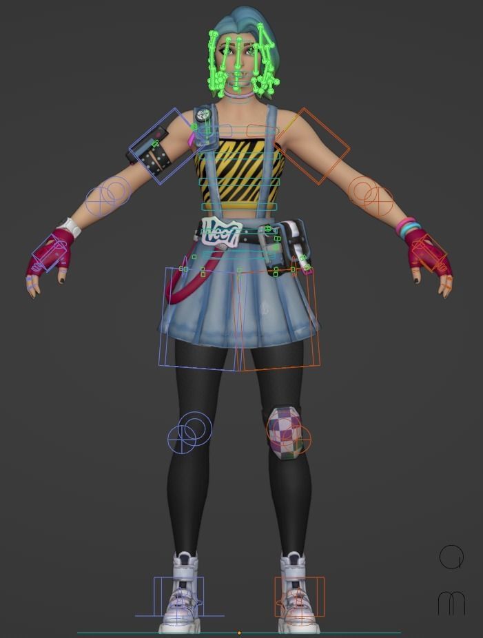 Cameo - Fortnite Low-poly 3D model_5