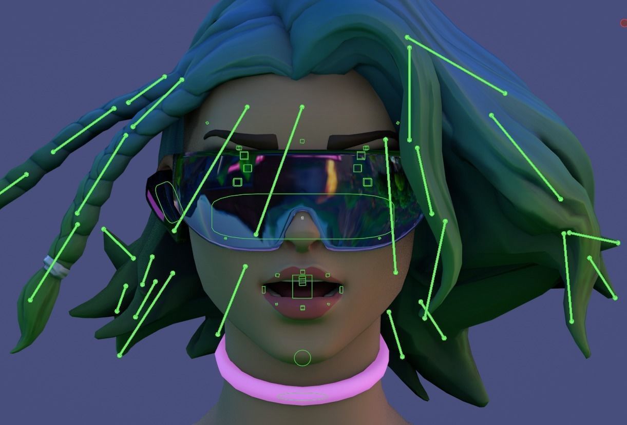 Cameo - Fortnite Low-poly 3D model_19