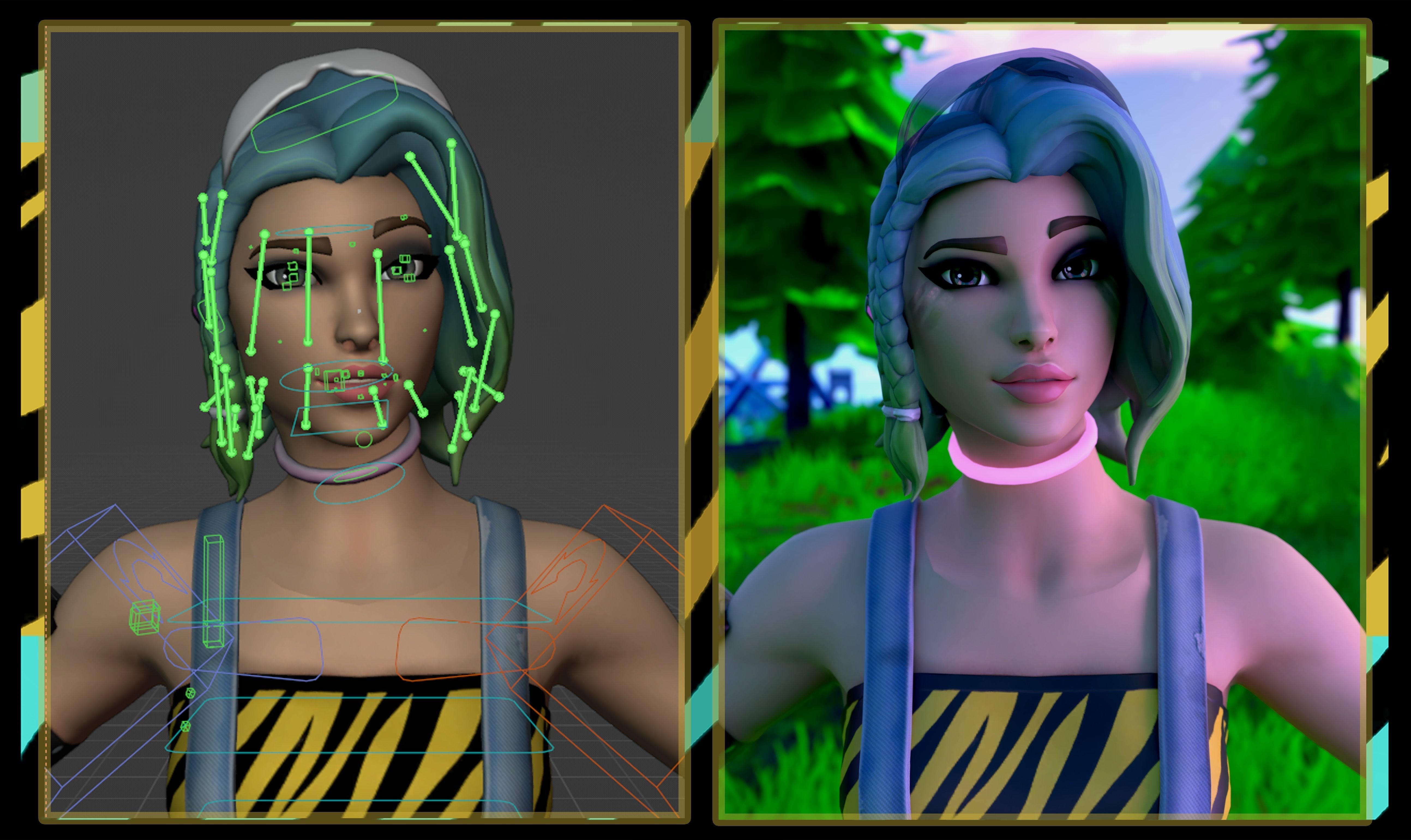 Cameo - Fortnite Low-poly 3D model_8