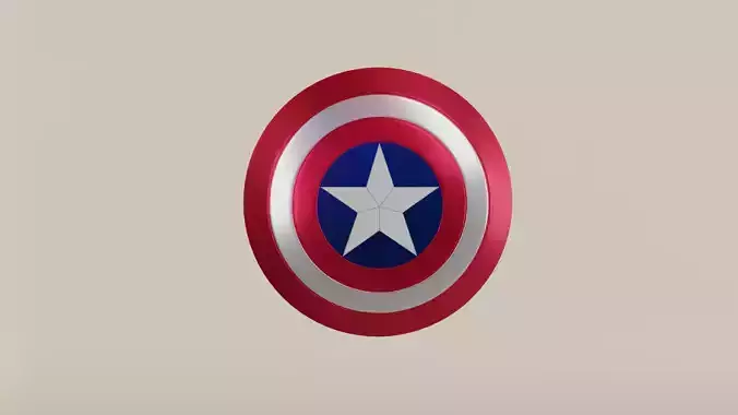Captain America Shield 3D Model Free 3D model