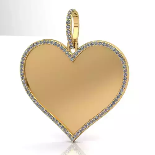 Memory pendant heart 3D print model