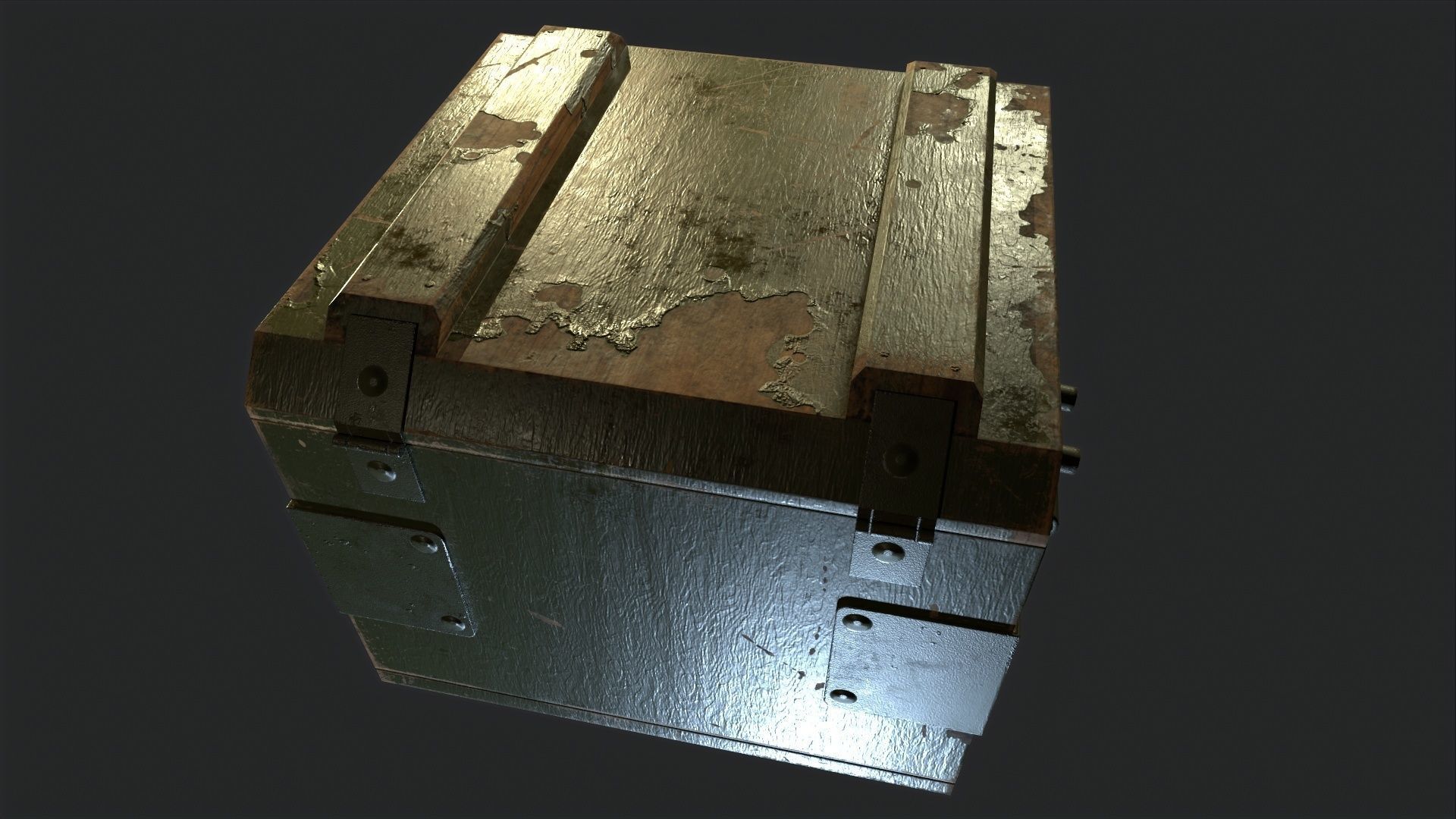 Grenade box Low-poly 3D model_5