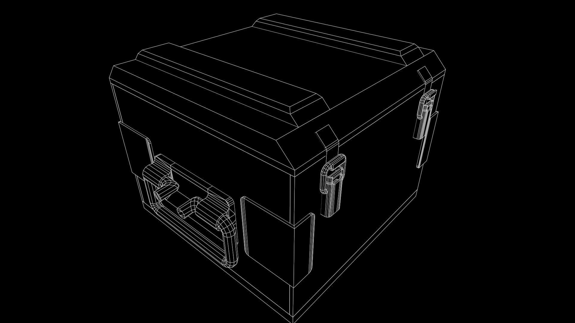 Grenade box Low-poly 3D model_11